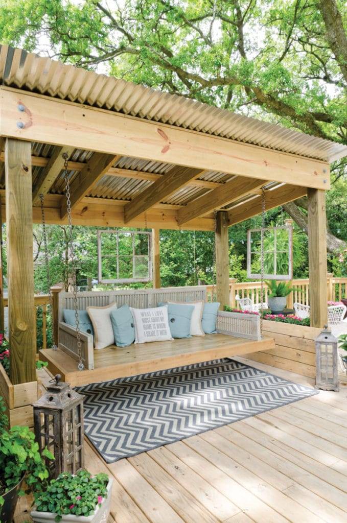 Adorable Unique Deck Canopy Exterior Remodel Ideas