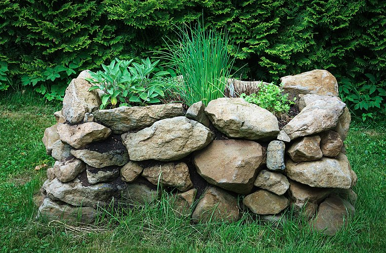 Beautiful Raised Flower Bed Stone Border Httpswwwonechitecture