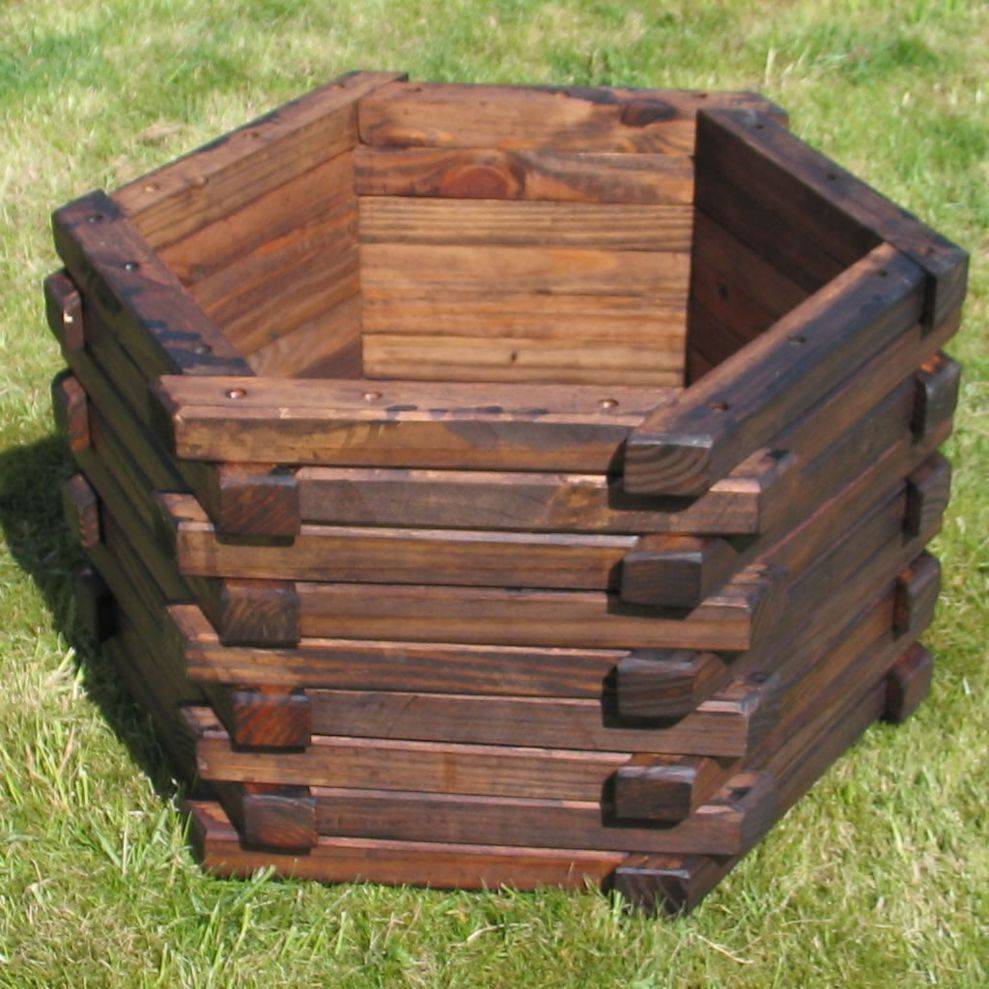 Wooden Barrel Planter Interesting Design And Ornaments Garden Design