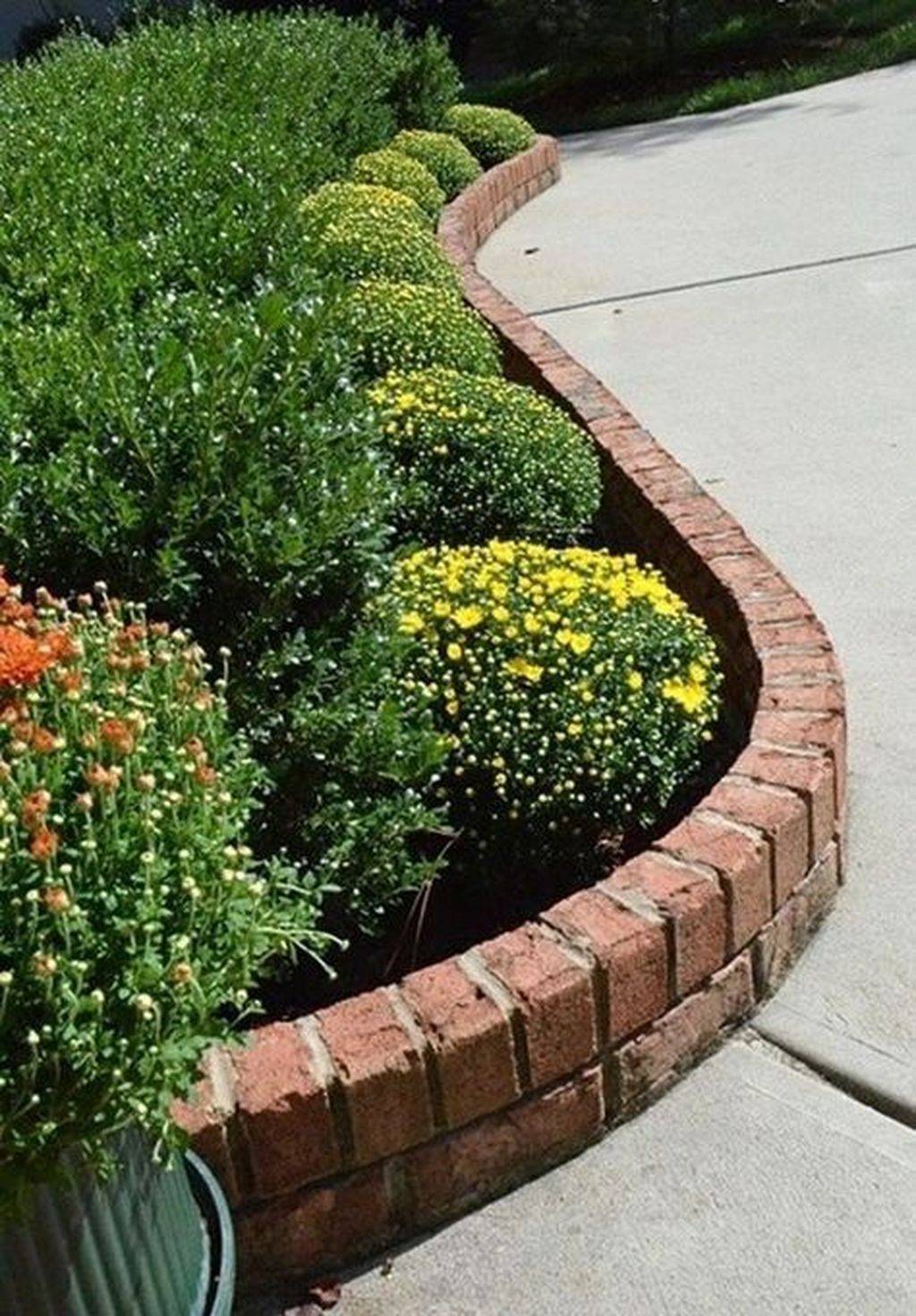 Brickflowerbededgingregina Total Quality Landscaping