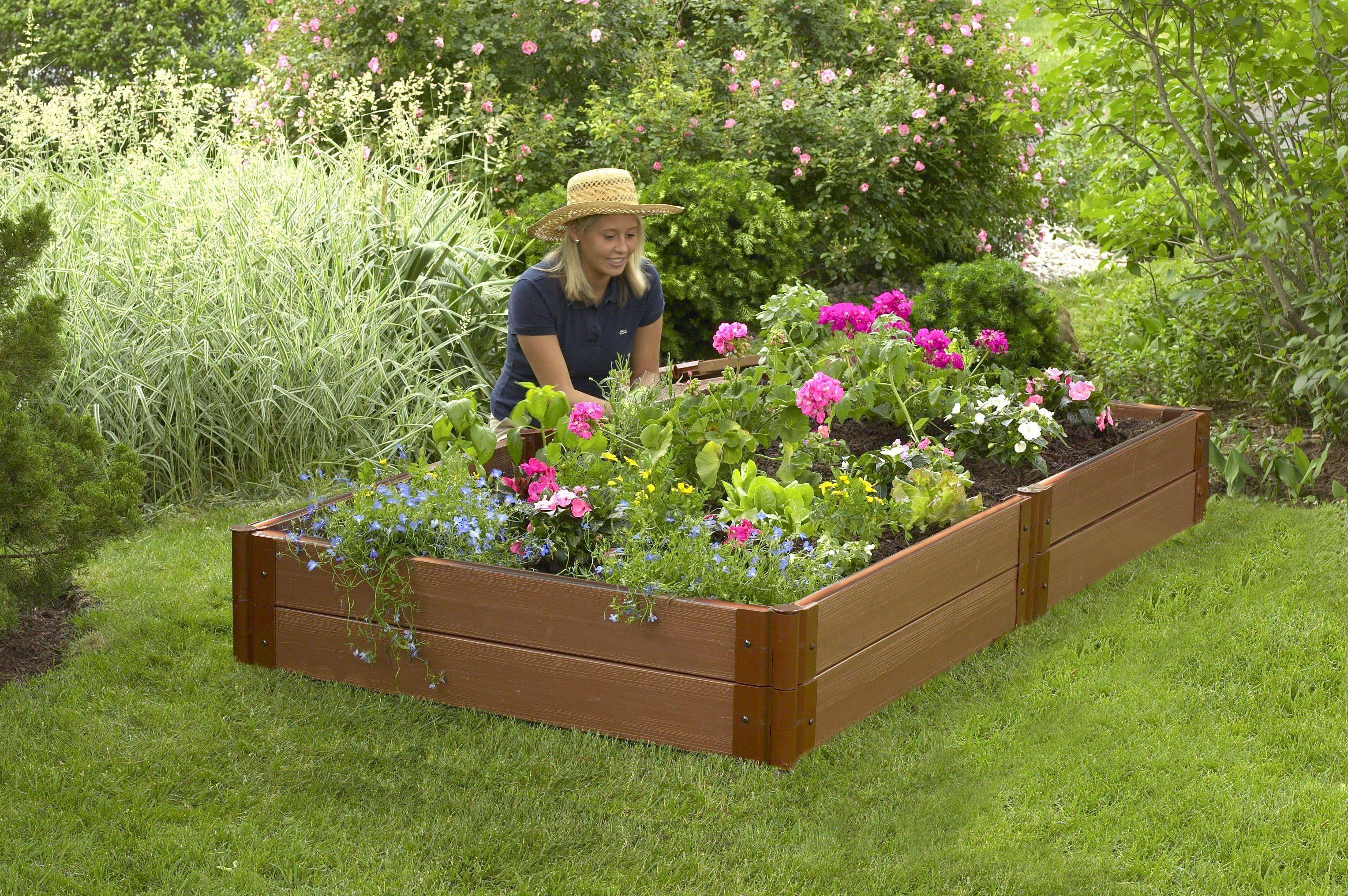 Composite Raised Garden Bed X X Raised Garden