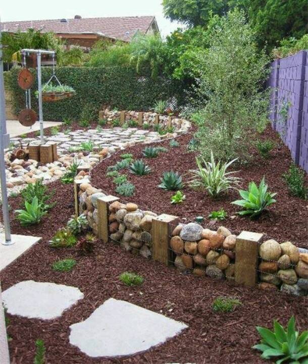Awesome Dry River Bed Landscaping Design Ideas