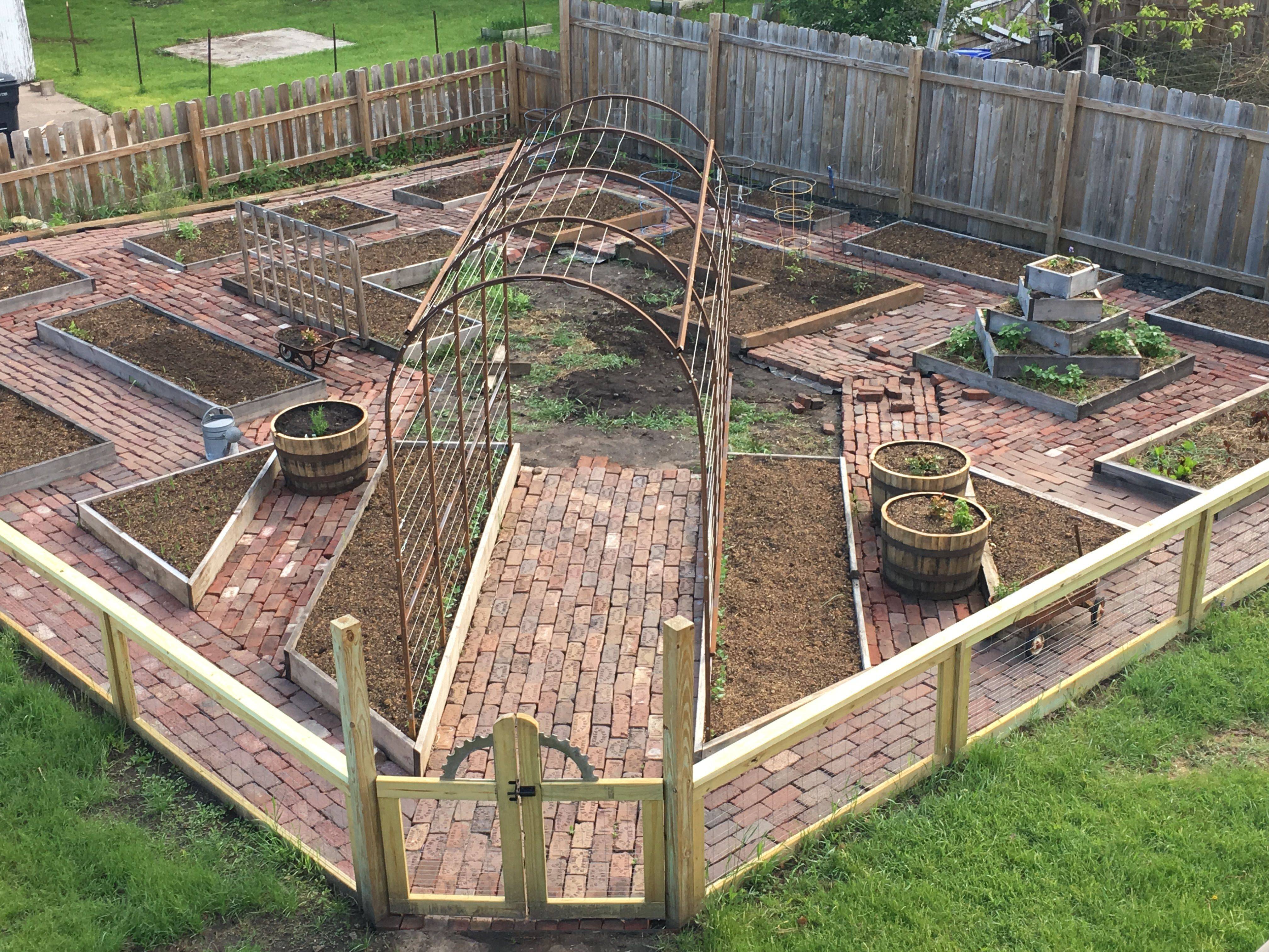 Brick Raised Flower Beds Interesting Ideas For Home