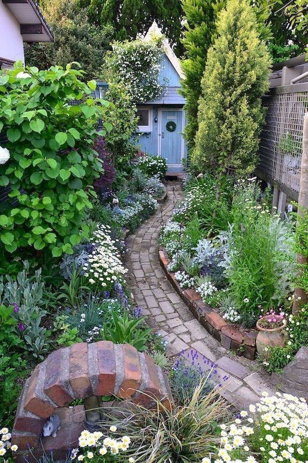 Impressive Stunning Front Yard Cottage Garden Landscaping Ideas