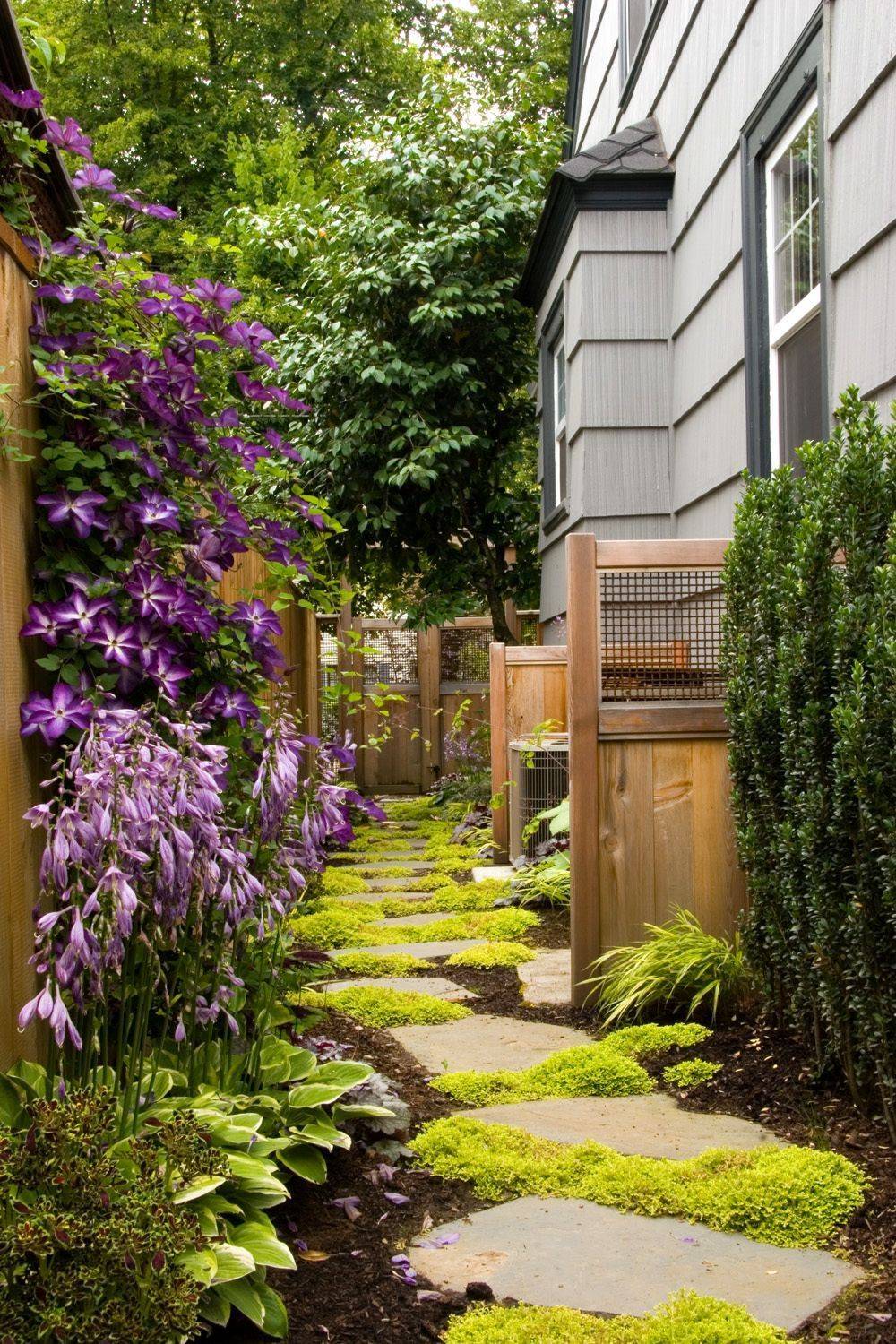 Beautiful Narrow Side Yard Design