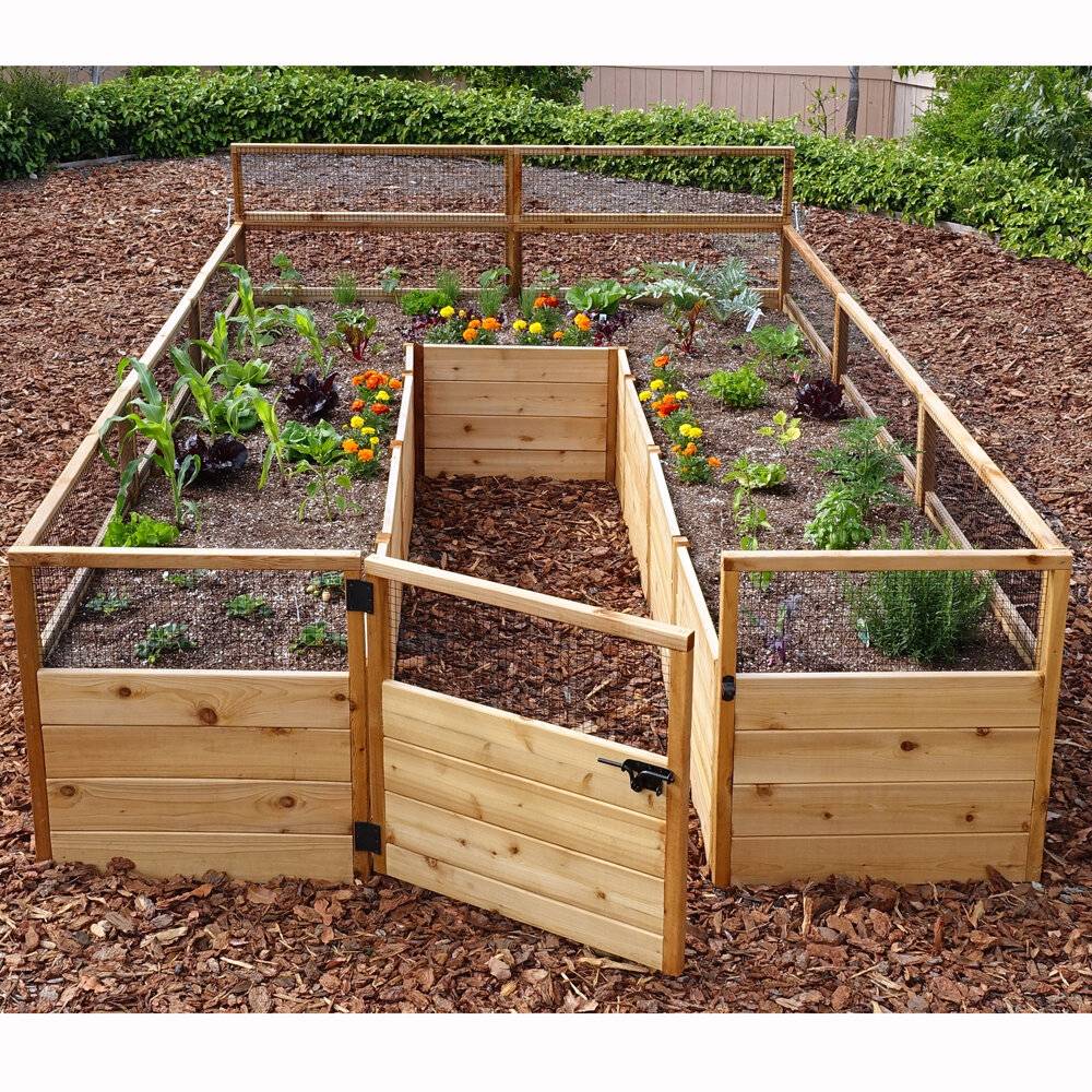 Deep Root Cedar Raised Garden Bed X X H