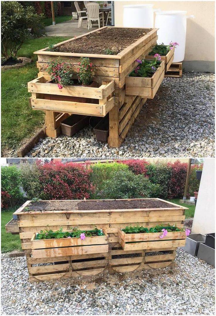 Raised Pallet Garden