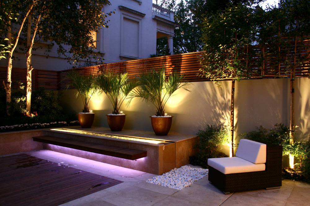 Garden Lighting Ideas Home Design Ideas Courtyard Gardens Design