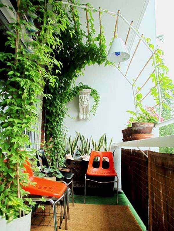 Small Apartment Balcony Garden Design Ideas