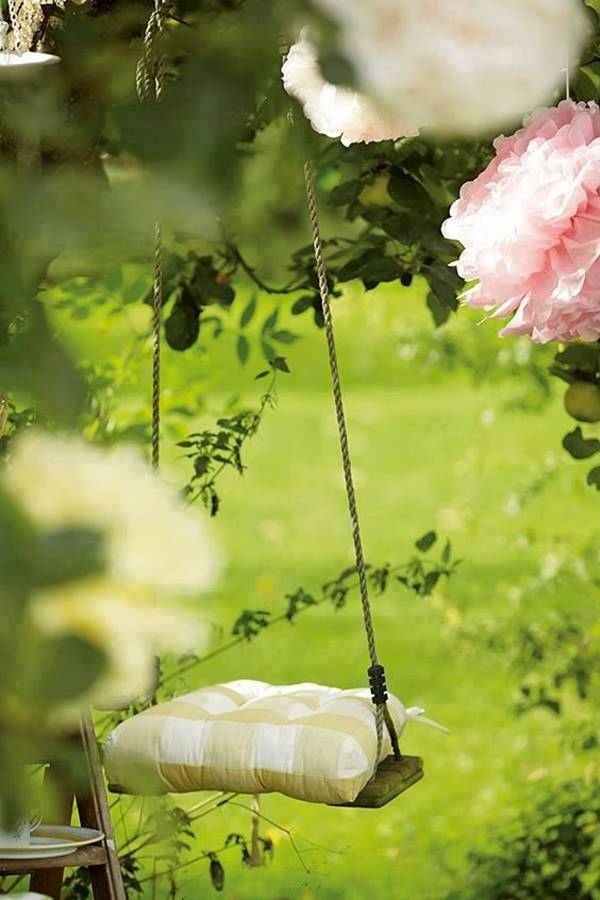 Romantic Floral Tree Swings