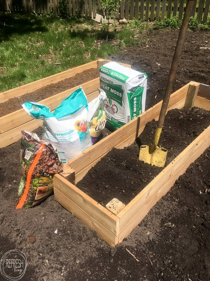 Fill Raised Garden Bed