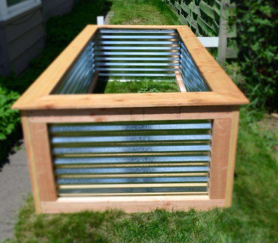 Your Own Corrugated Metal Raised Bed