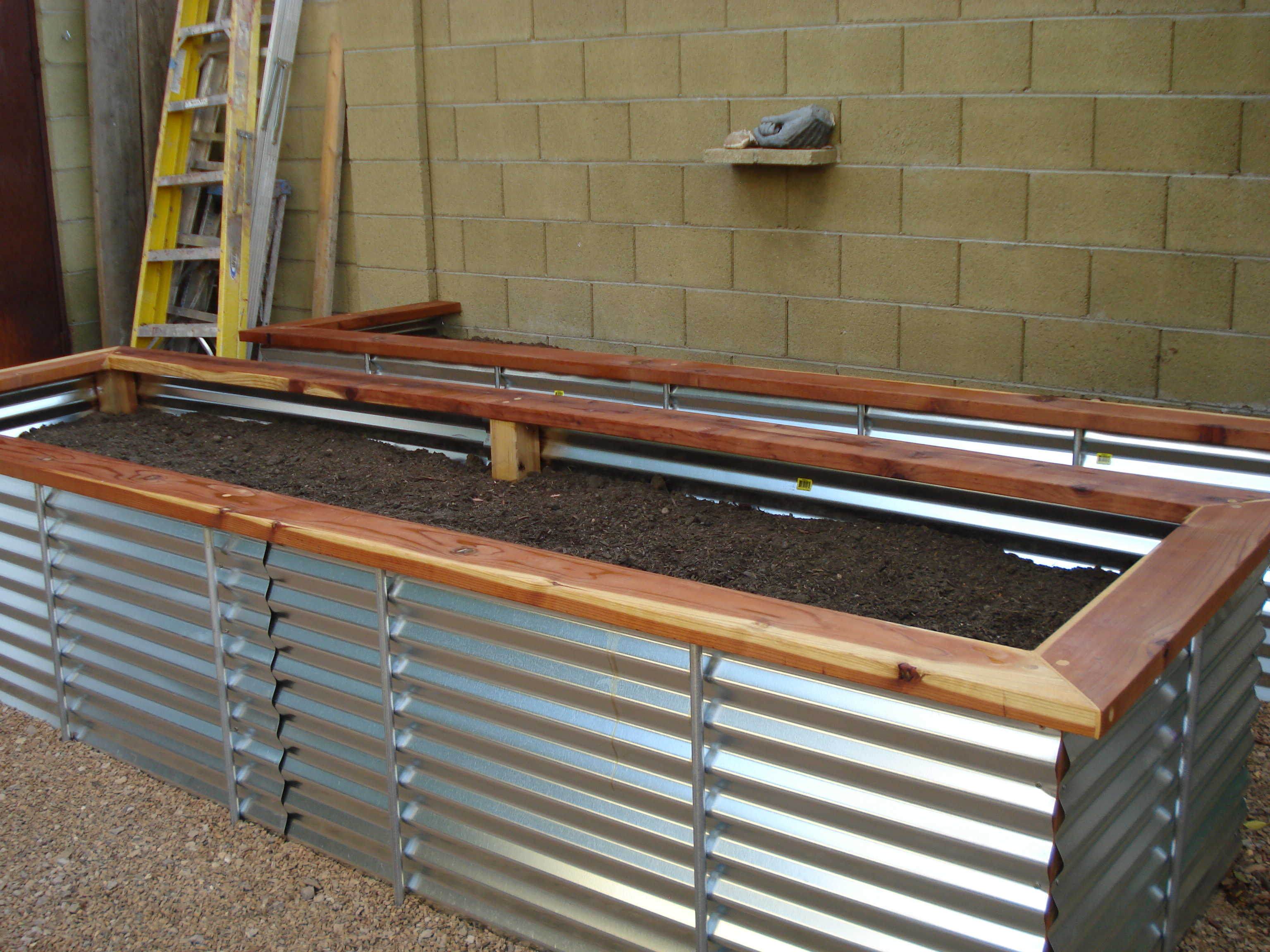 Corrugated Metal Planter Box