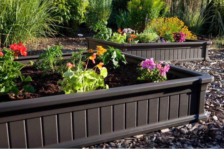 Recycled Plastic Raised Garden Bed X X Vegetable Garden