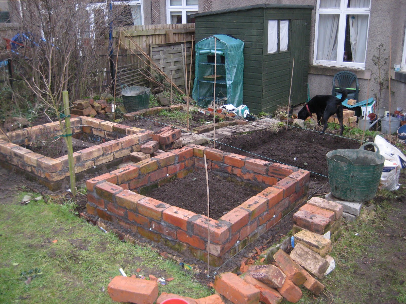 Curved Brick Garden Border