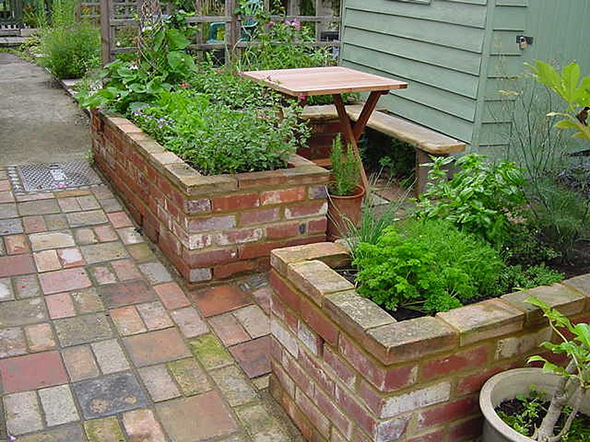 Brick Raised Beds Update