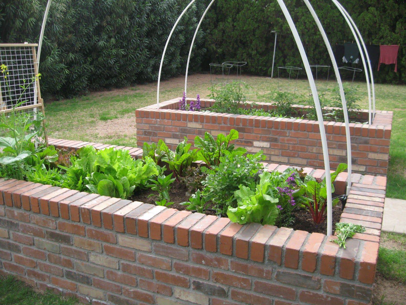 Diy Raised Brick Veggie Bed Idea Suburban Existence Melbourne