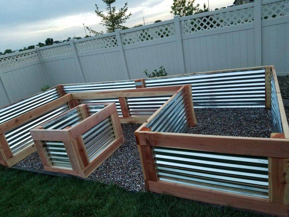 Corrugatedmetalraisedgardenbedsdiyjpg With Images