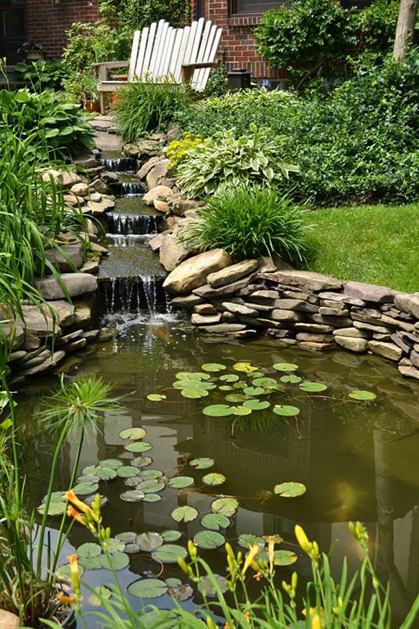 Lovely Backyard Waterfall And Pond Landscaping Ideas Page