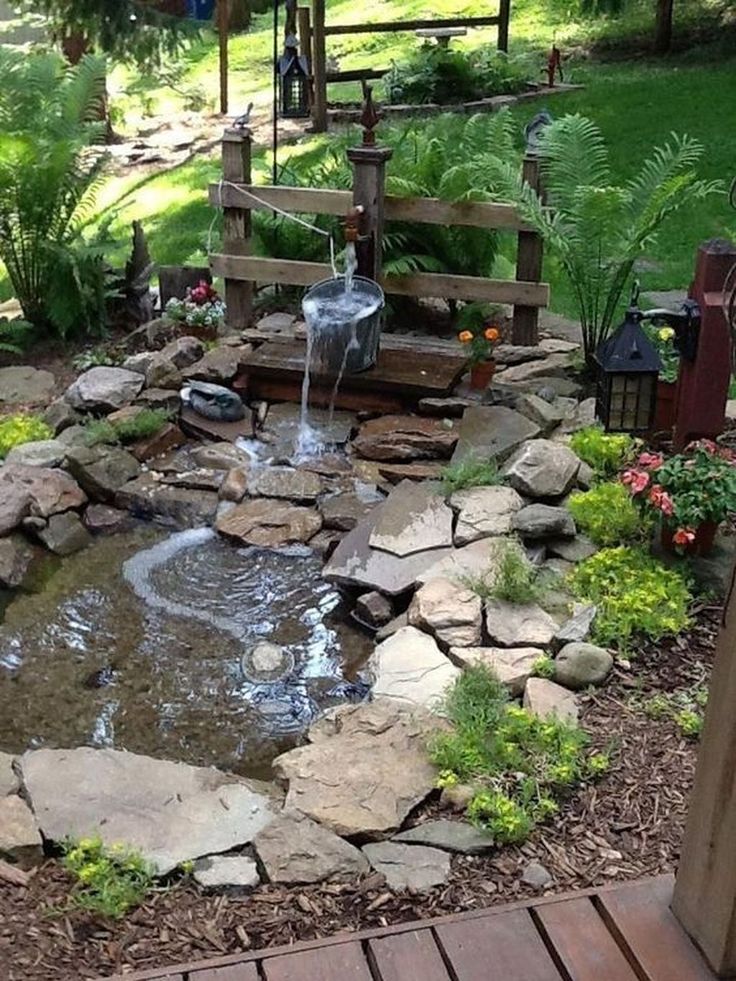 Rock Garden Fountains U Ponds Backyard Design Ideas