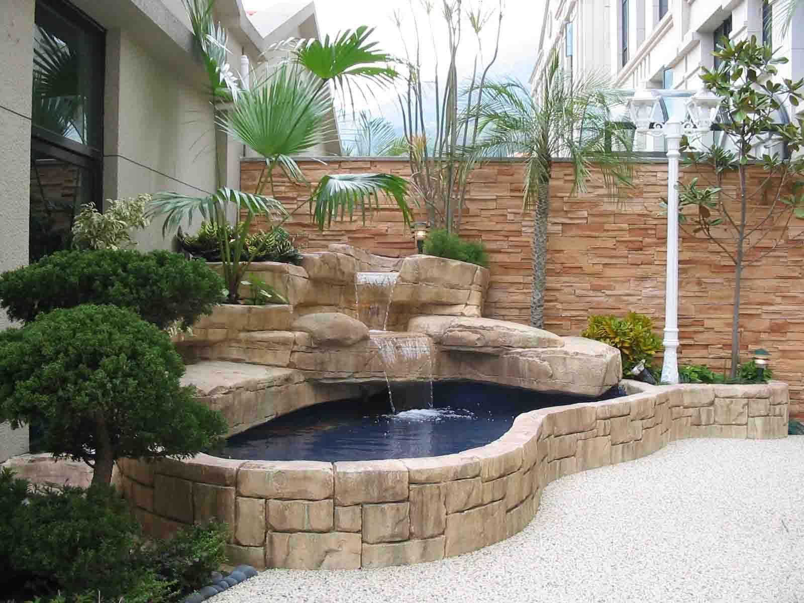 Rock Small Patio Pond Medium Backyard Preformed Garden Ponds Large