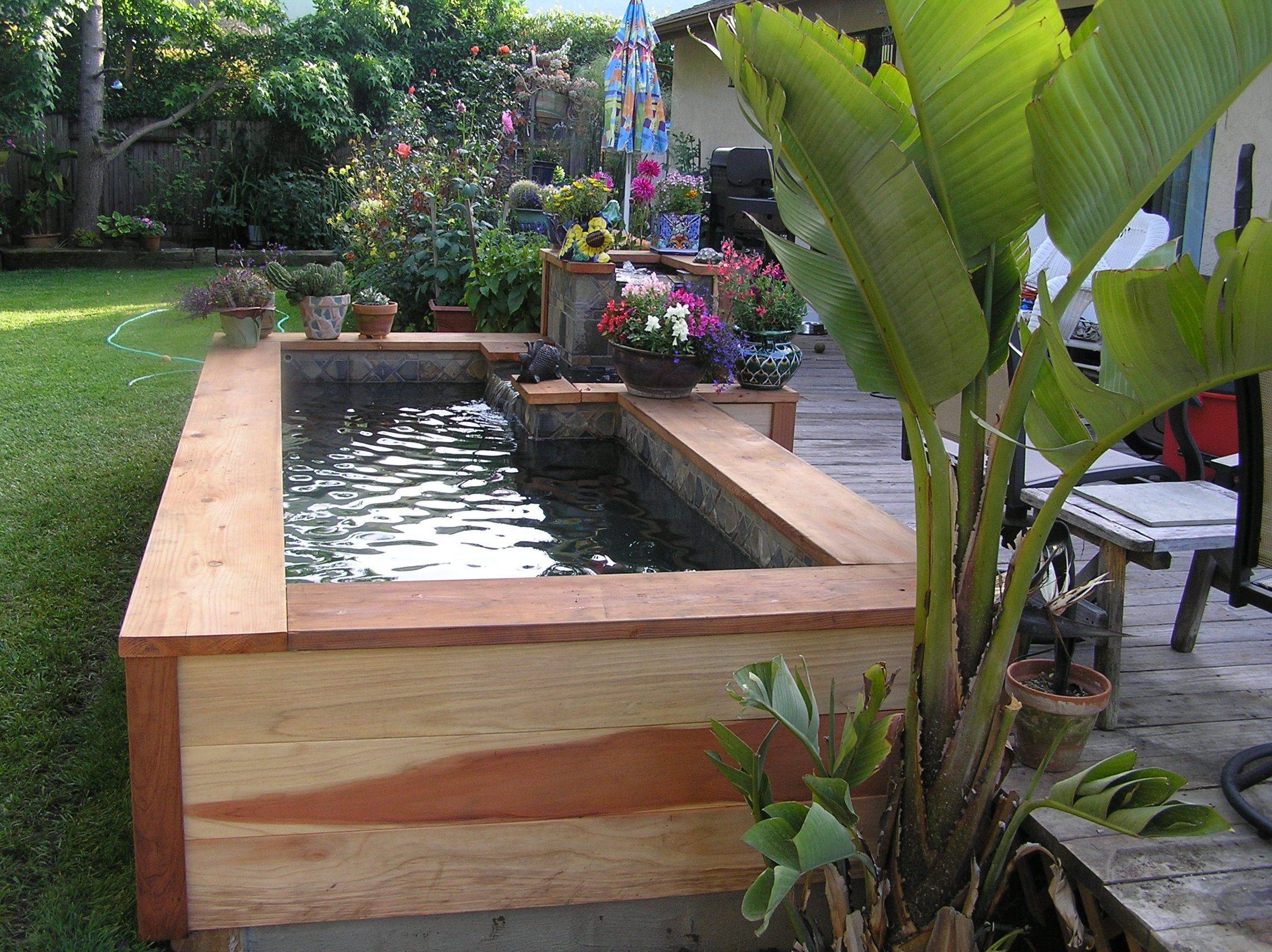 Ground Raised Garden Pond Ideas