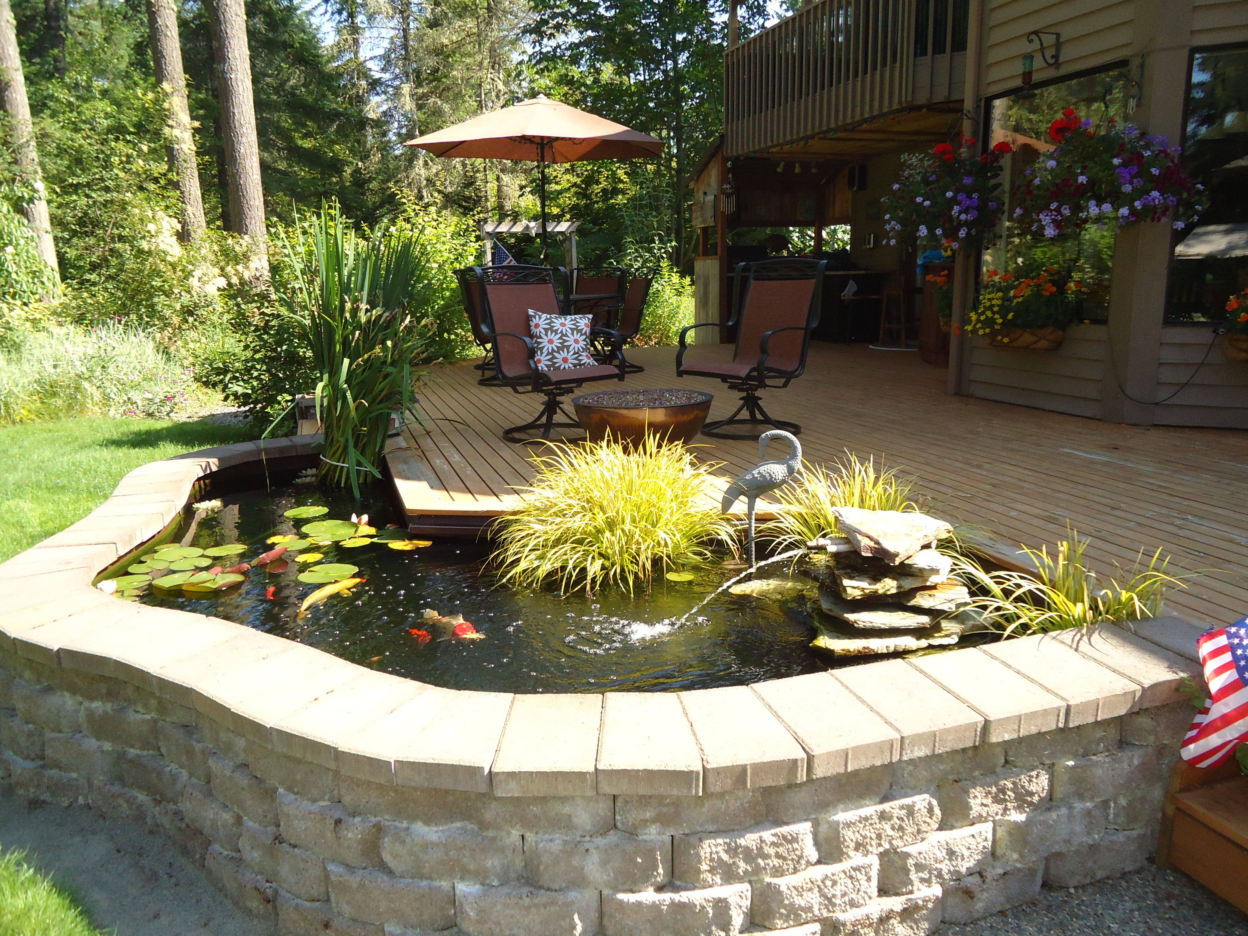 Ground Raised Garden Pond Ideas