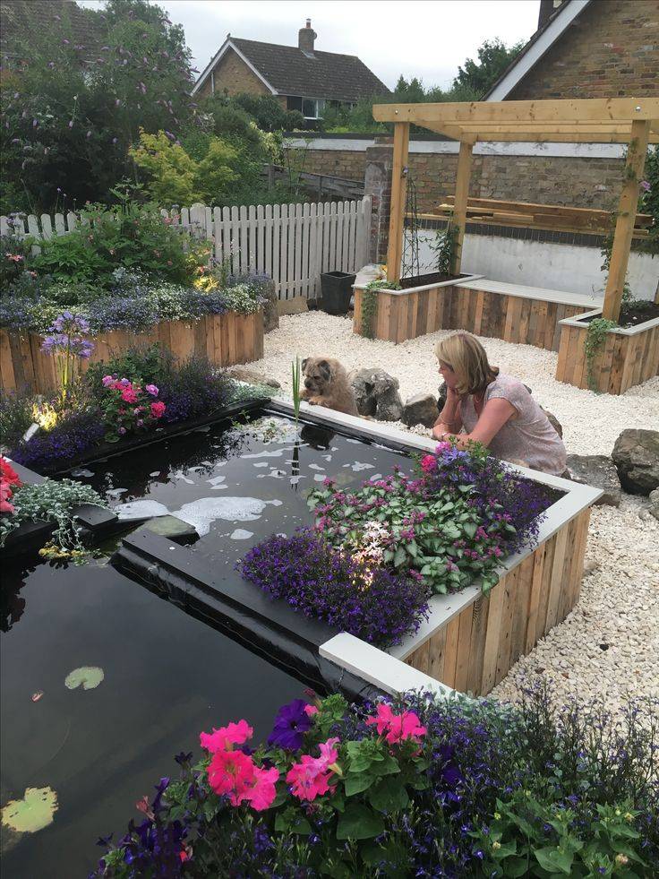 Raised Garden Fish Ponds Backyard Design Ideas
