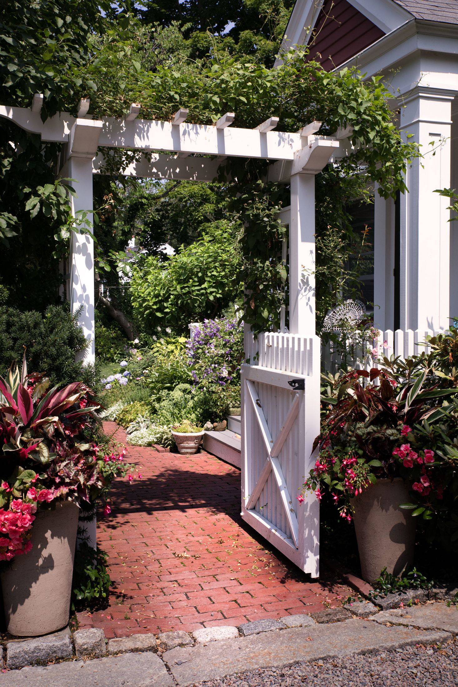 English Cottage Garden Arbor Gate Backyard