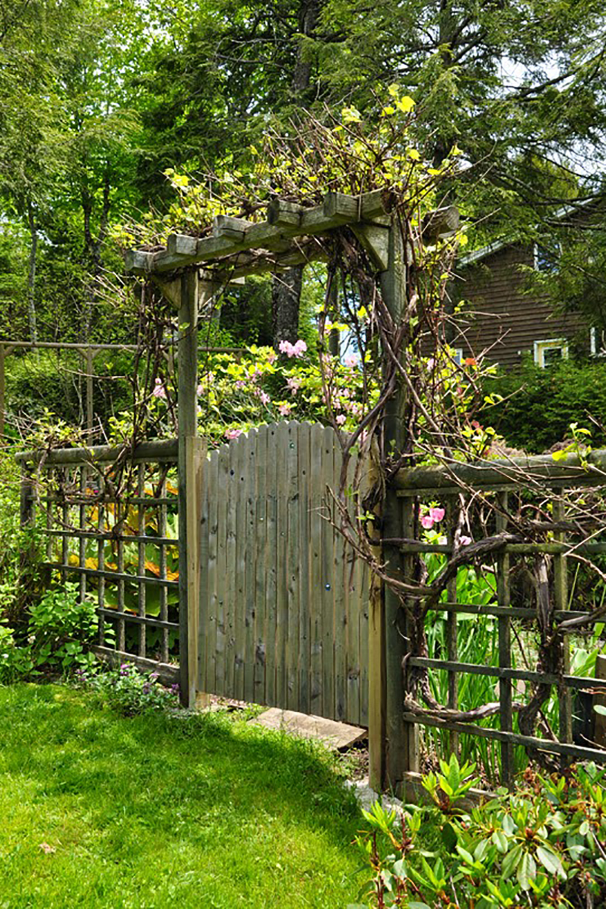 Awesome Rustic Wooden Garden Gates
