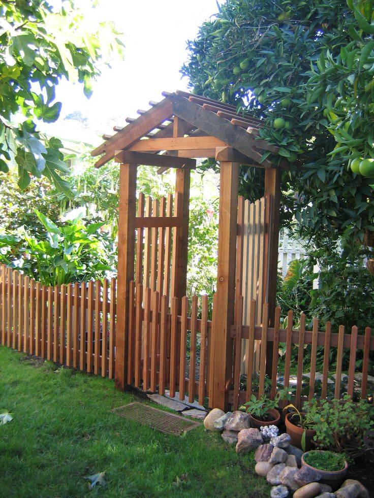 English Cottage Garden Arbor Gate Backyard