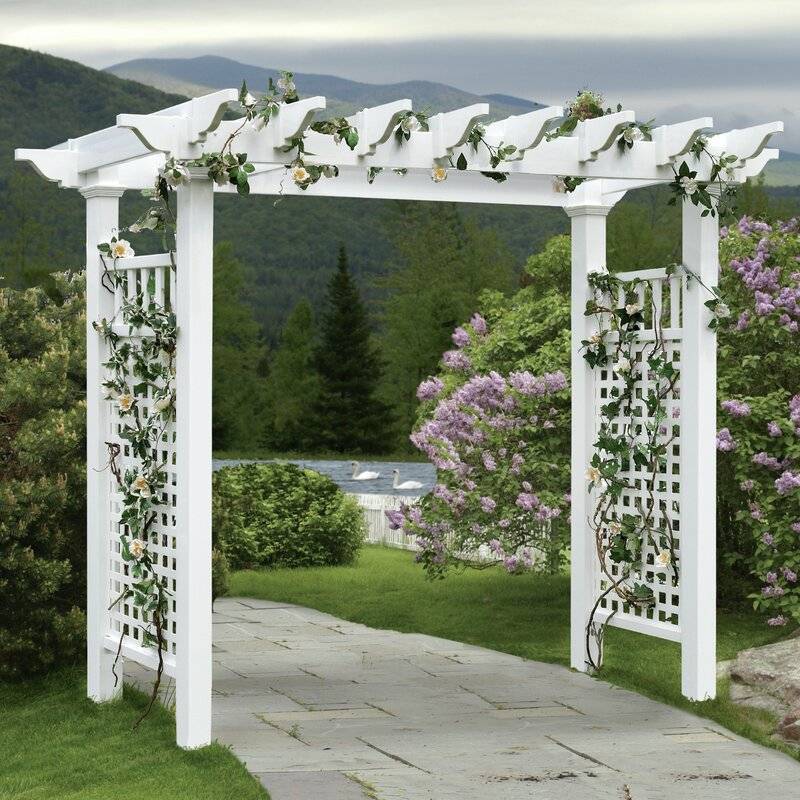 Sierra Wood Composite Vinyl Arbor Gardeners Supply Modern Design