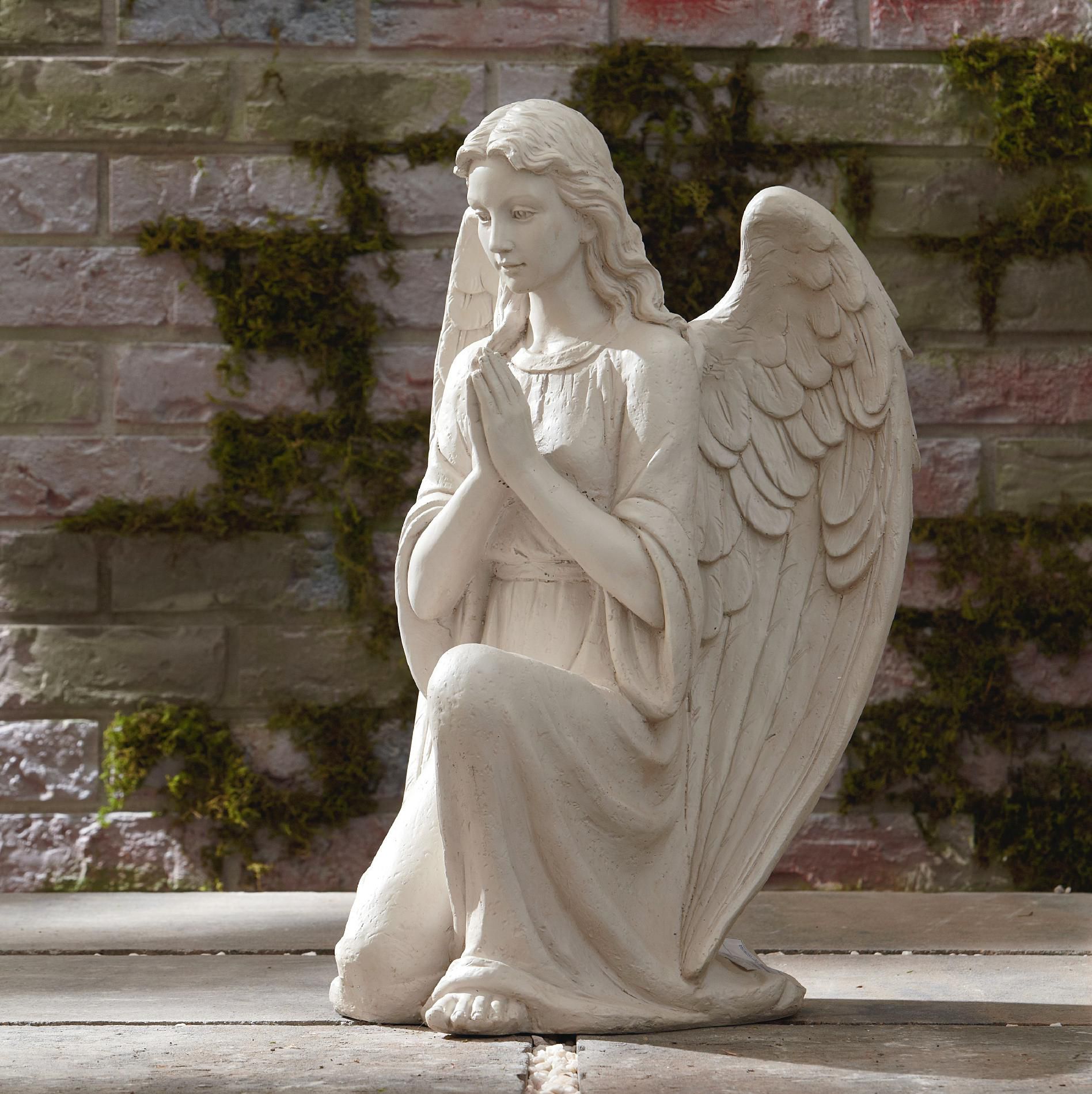 Essential Garden Kneeling Angel Statuary