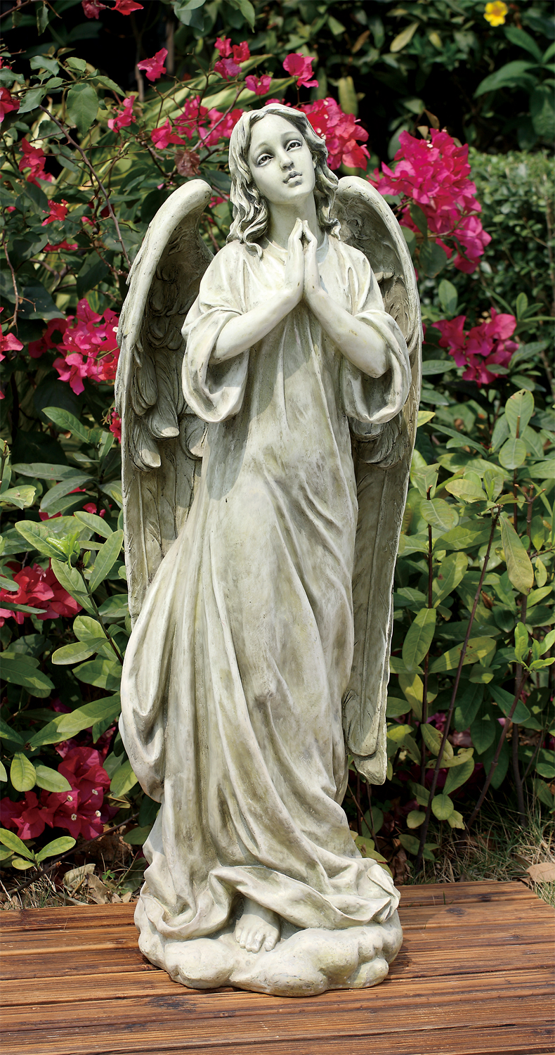 Garden Oasis Kneeling Angel Statue