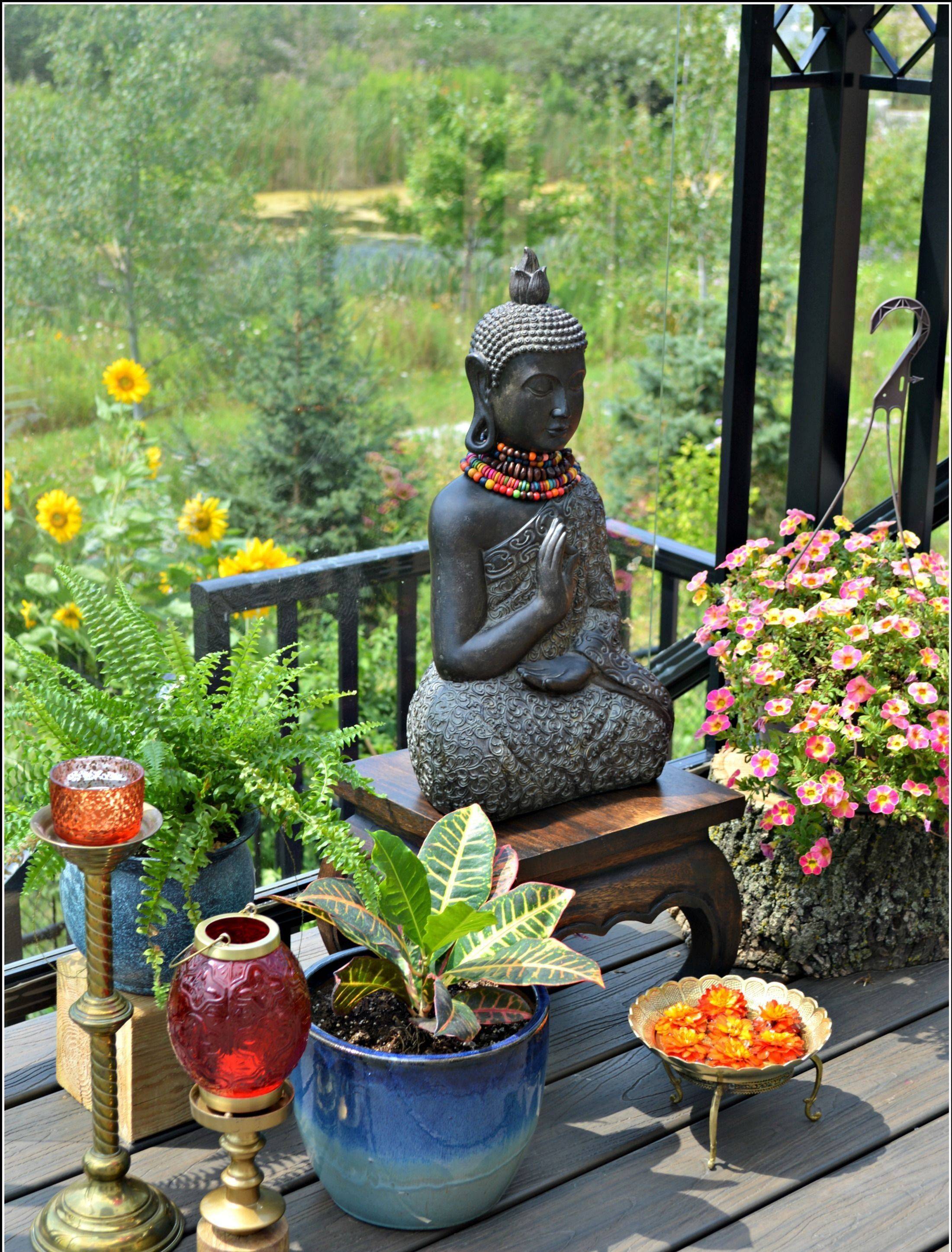 Garden Buddha Statue Outdoor Backyard