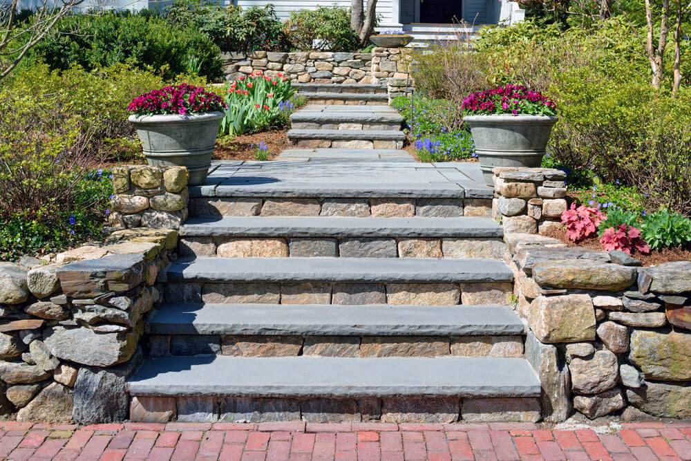 Steps Garden Retaining Wall