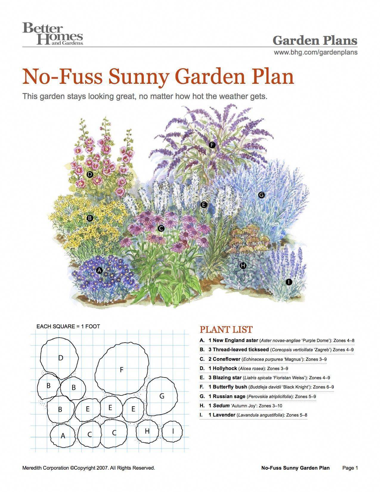 No Fuss Sunny Side Up Garden Perennial Garden