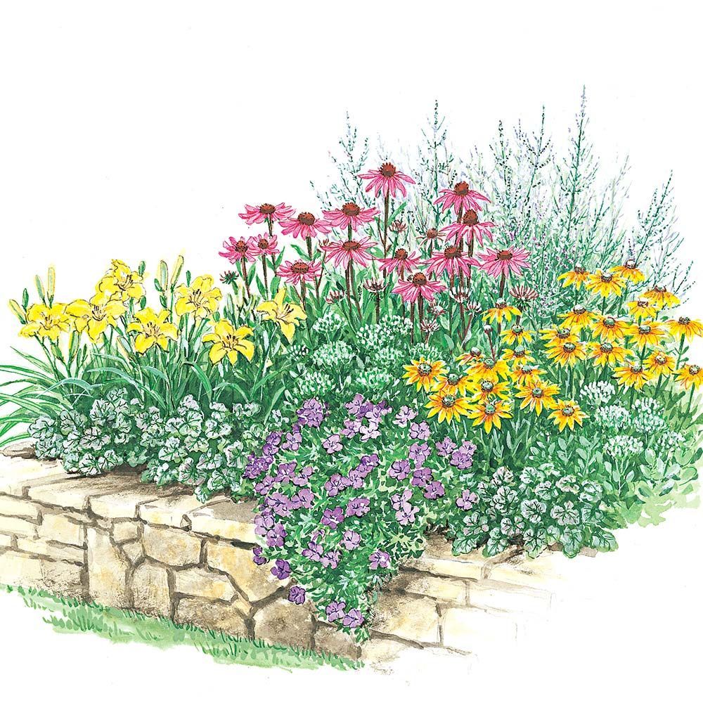 Sunny Garden Designs Perennial Flower Garden