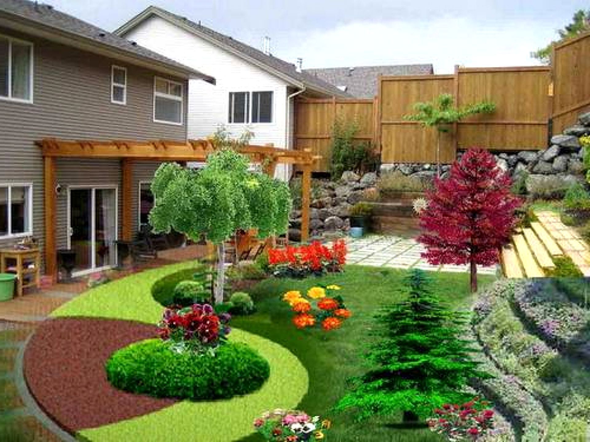 Beautiful Front Yard Rock Garden Landscaping Ideas Page