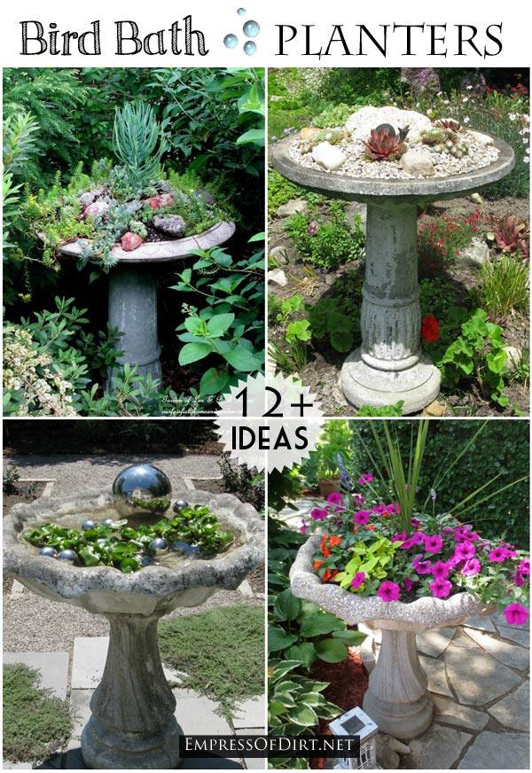 Stunning Bird Bath Garden Ideas
