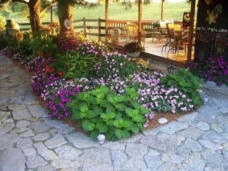 A Small Rectangular Flower Bed Home Decor