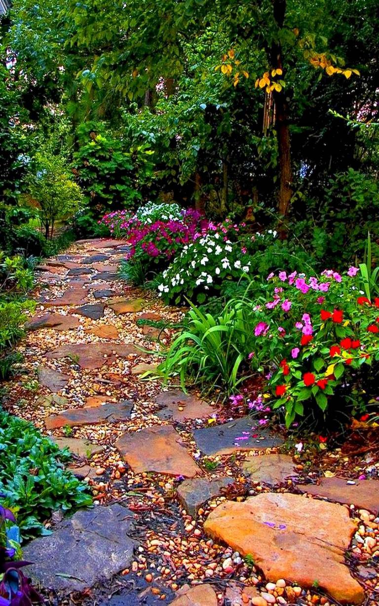 Beautiful Backyard Garden Path