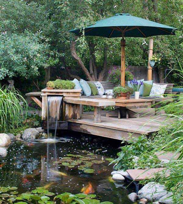 Cheap But Charming Mini Water Garden Ideas