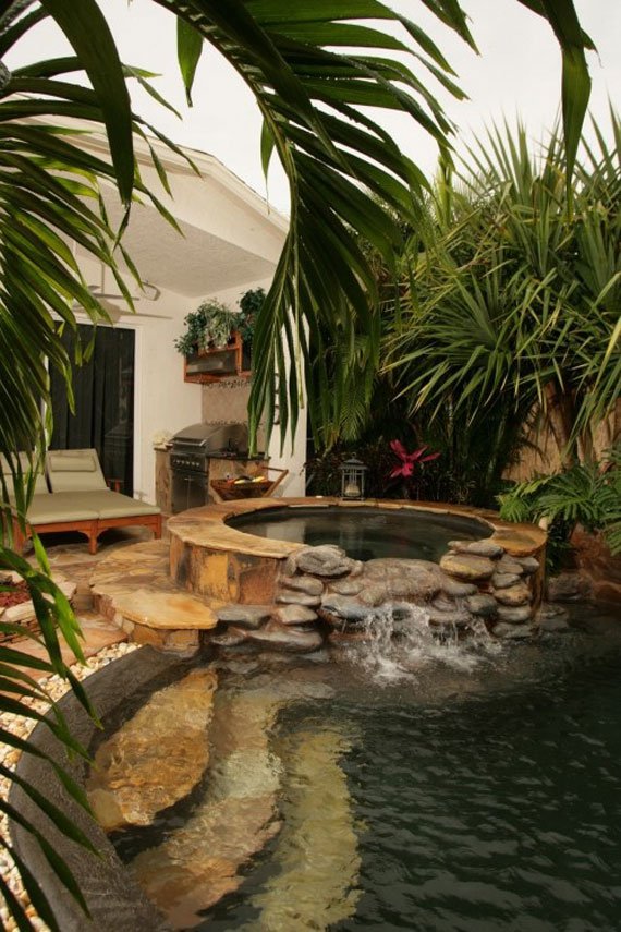 Amazing Backyard Waterfall And Pond Landscaping Ideas