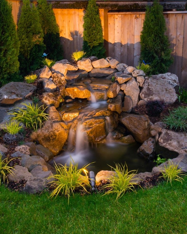 Awesome Backyard Pond And Water Feature Landscaping Design Ideas