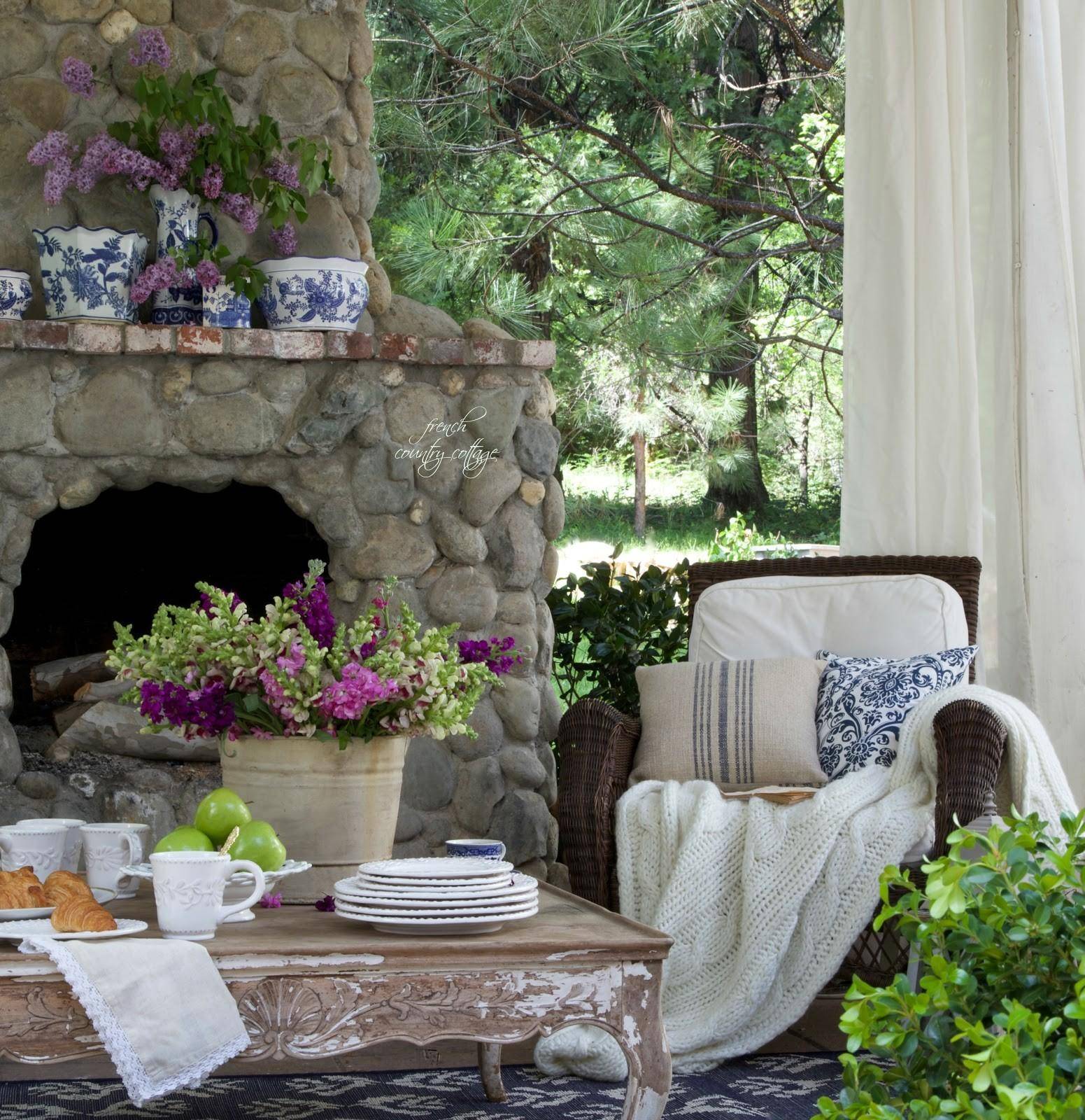 French Country Estate Outdoor Patio
