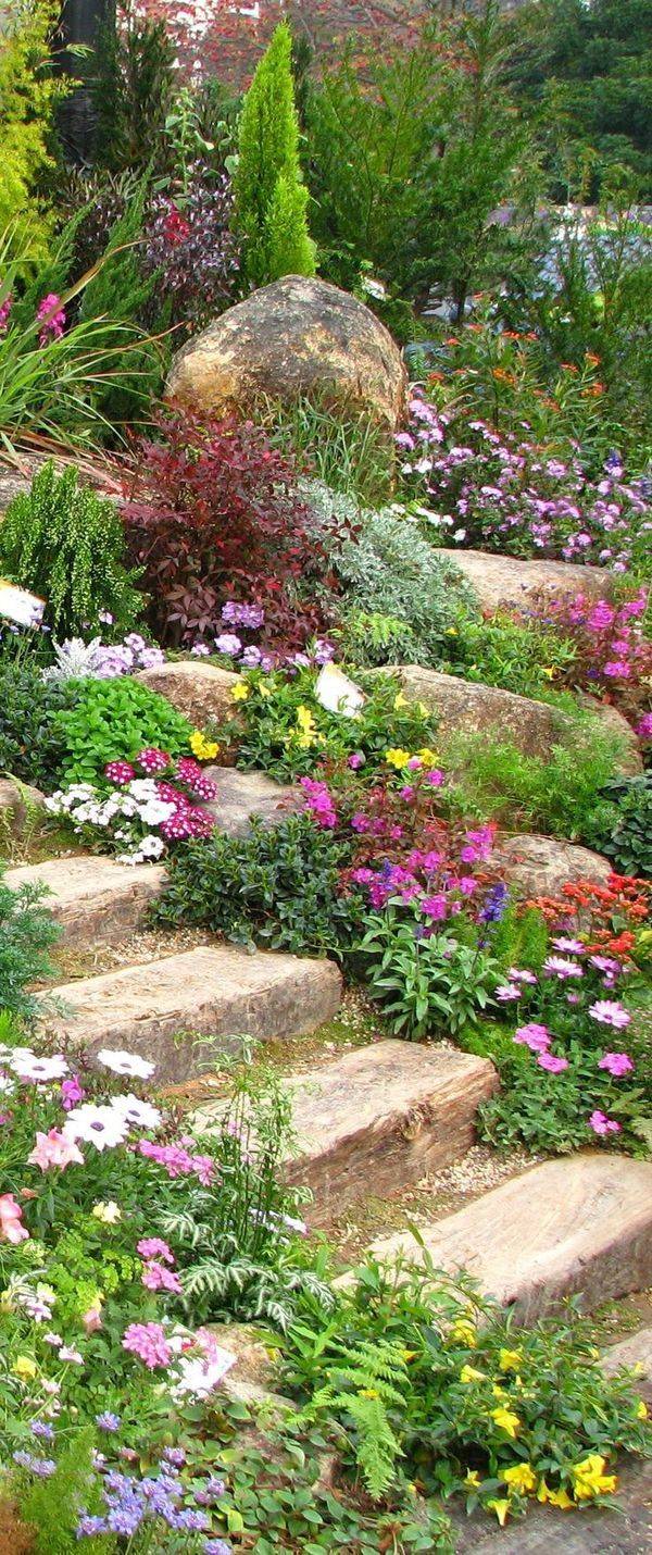 Flower Gardens Hillside Garden