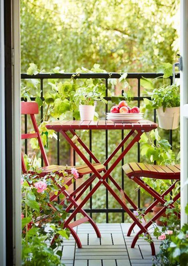 Vegetable Garden Balcony Apartment Garden Design Ideas