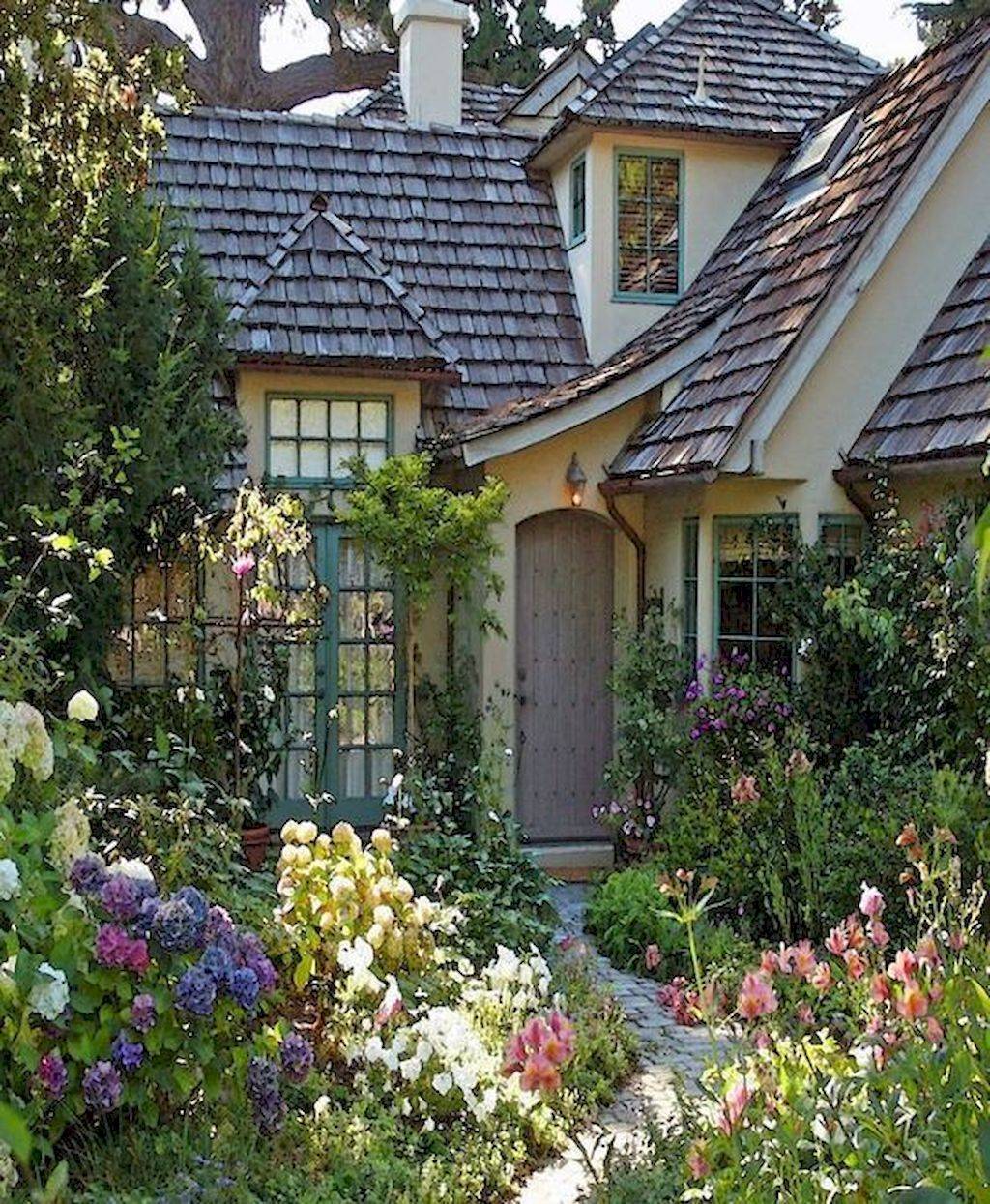Fascinating Front Yard Cottage Garden Decor Ideas Hmdcrtn