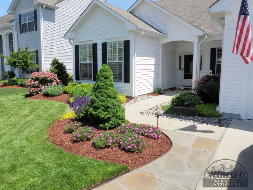 Cozy Corner Garden Plan In Front Yard Landscaping Design